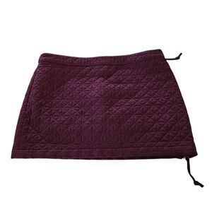 Millard Fillmore Skirt Womens 28‎ Purple Quilted Zipper Down Side Mini Lined